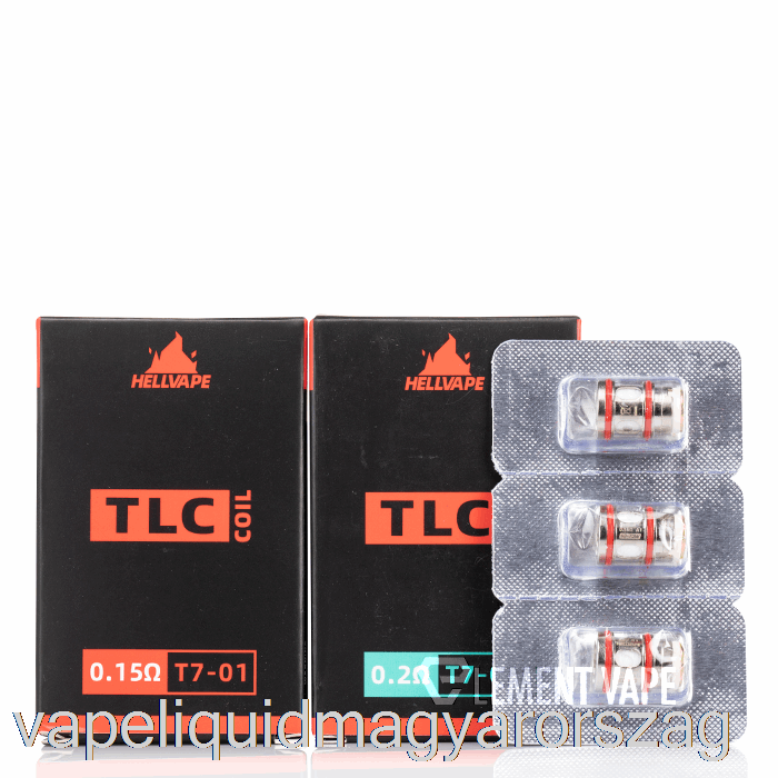 Hellvape Tlc Cseretekercsek 0,2ohm T7-02 Tekercsek Vape Folyadék